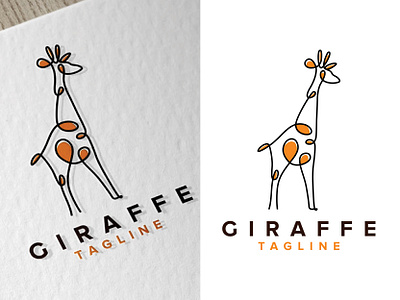 Continuous Line Logo Giraffe abstract animallogo branding continuous design elegant graphic design illustration logo minimalist onelinelogo simple vector