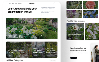 Plants4You - Garden Centre / Plant Suppliers design ui ux web design web development website website design website development