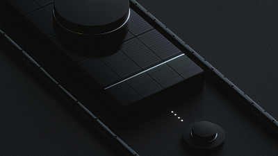 Dark Button. 3d ai animation animation art black button c4d dark design minimal motion art octane render styleframe tech technology textures ui ux website