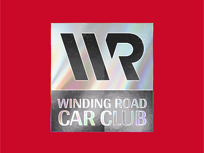 Winding Road Car Club brand branding car cars club dealership design exciting graphic design high end illustration logo mark project red sport car sticker style guide ui vector