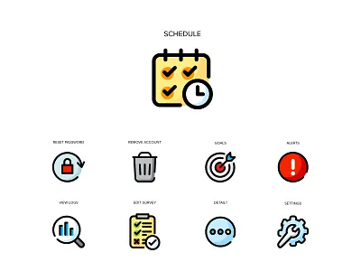 App icon set app ui cartoon graphic design icon icon set illustration mobile ui vector