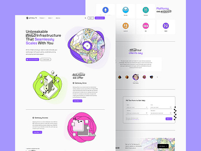 Web3.0 Node Infrastructure Tools blockchain branding crypto crypto design cryptocurrency design illustration interface logo ui