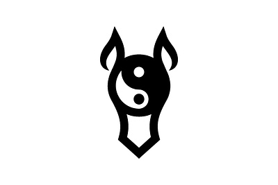 Yin yang Horse Logo branding company brand logo company branding design graphic design logo modern vector