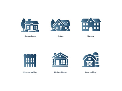Building icons booking icon icon set illustration mobile app tourism vector