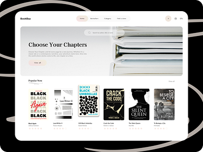 Book Bazaar platform branding graphic design ui ux
