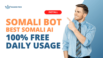 Somali Bot - Somali ChatGPT - Somali ChatBot 3d animation branding graphic design logo motion graphics ui
