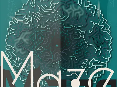 Mistery Maze design logo maze mistery social media