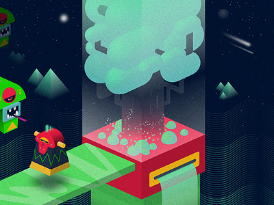 Microcosm III adobe adobeillustrator adobephotoshop characterdesign design illustration illustrator isometric vector