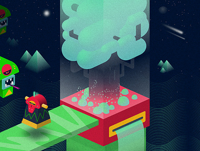 Microcosm III adobe adobeillustrator adobephotoshop characterdesign design illustration illustrator isometric vector