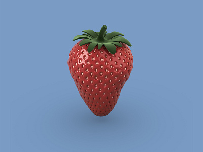 Strawberry 3d
