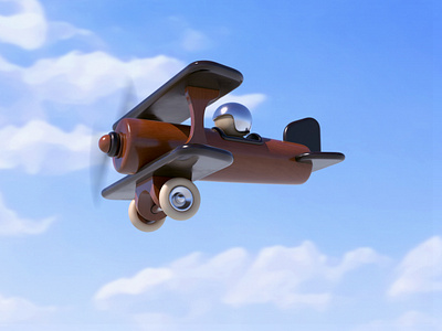 Toy Plane 3d product design