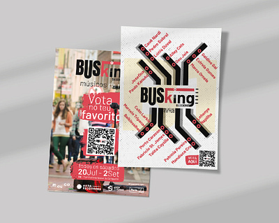 Flyer design - Busking Sessions branding design flyer graphic design illustrator logo photoshop