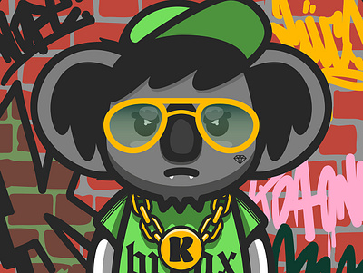 Koala • Grumpy and Thug adobe adobeillustrator adobephotoshop characterdesign design illustration illustrator koala vector