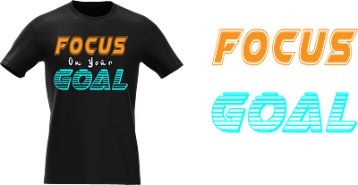 T SHIRT DESIGN black t shirt design design focus goal graphic design illustration vector