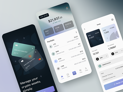 SecureCoin - Web3 Mobile App app design application design arounda crypto crypto wallet crypto website cryptocurrency design exchange investment ios app design mobile app trading ui uiux ux web 3 web 3.0 design