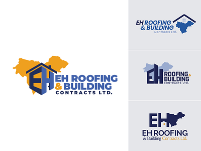 Roofing Company Branding branding design illustration logo