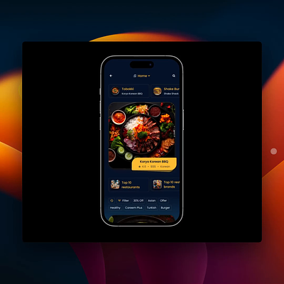 Food delivery app, discovery page app figma food delivery interaction mobile motion product design redesign ui