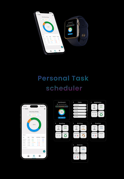 Personal Task Scheduler design practice uiux user interface