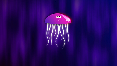 Looping Jellyfish 2d animation animated characters animation characters motion motion design motion designer motion graphics vector
