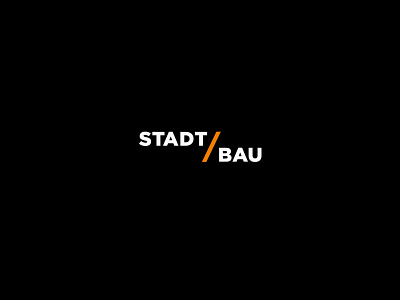 Logo: StadtBau brand identity design graphic design logo logo design minimal