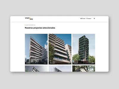 Web design: StadtBau brand identity branding design graphic design minimal web web design