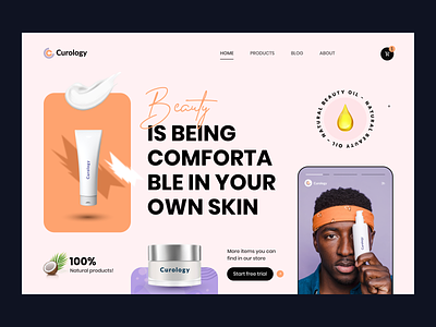 Skin Care Product e-Commerce Website Design beauty care website beauty product beauty website care cosmetic cosmetic website cosmetology ecommerce hair care mens beauty organic product personal care product design products salon website skin skin care header skincare spa wily