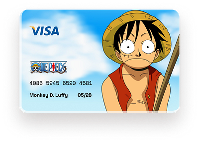 Credit Card credit card design luffy ui ux
