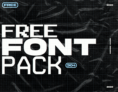 Free Font Pack by GstaikDesigns 30 fonts branding design download font font font design font free font pack fonts free free font free font pack freebie gfx graphic design illustration logo pack typography ui