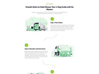 High Converting Moving Services Lead Generation Landing Page branding design illustration landing page lead generation template wordpress