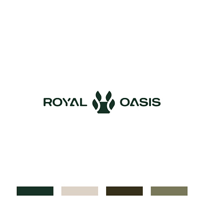 Royal oasis branding creative agency creative logo logo design minimal logo minimal mark