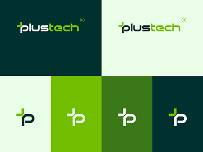 Plustech branding creativelogo logodesign logofolio minimallogo modernmark techlogo