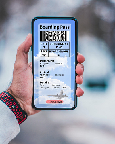 Boarding pass boarding pass dailyui mobile