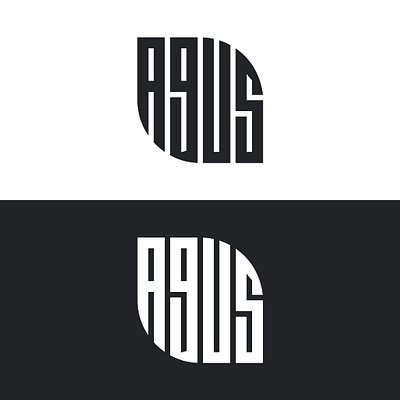 A + G + U + S LEAF MONOGRAM LOGO logo logosale monogram