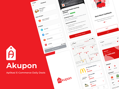 Akupon Design - E-Commerce Daily Deals akupon daily deals e commerce graphic design logo mobile design ui ui design ux ux design website