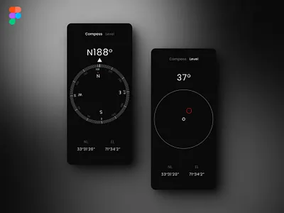 Compass App app best app design compass compass design ui uiux
