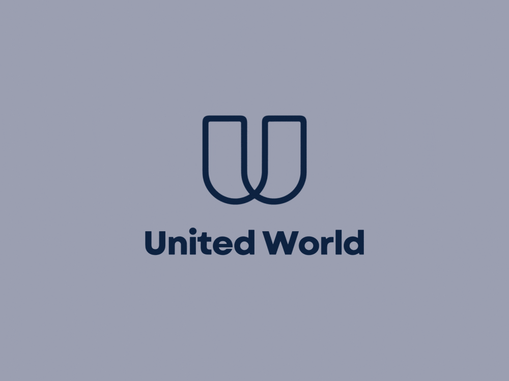 United World Logo Animation 2d 3d 3d stroke after effects animation logo animation minimalistic motion graphics shapes stroke united world