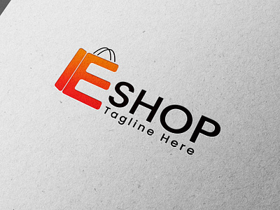 E-Shop Logo(unused) best logo branding design e shop e shop logo graphic design illustration logo logo design logo for sale online shop shop logo ui vector