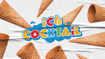 Icecoctail Logo Design and Branding branding cooldrinks creative design graphic design icecream illustration letterring logo logodesign pattern pattern design thumb