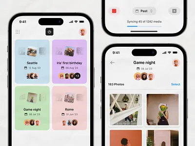iOS App - Glimpse app concept ios ui ux