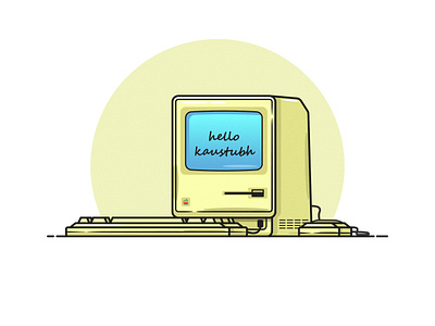 Macintosh adobe apple computer design graphic design illustration illustrator mac simple design tech vector
