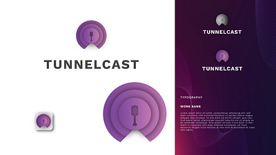 Minimal and modern podcast logo design for tunnel cast abstract logo brand identity branding business logo gradient logo graphic design illustration logo logo deisgn logo design logomark logotype minimal logo minimalist logo modern modern logo podcast logo professional logo unique logo vector
