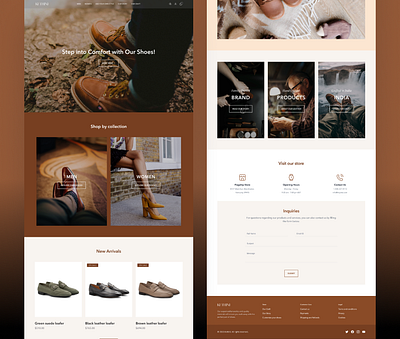 E-commerce Website Design branding design minimal ui web