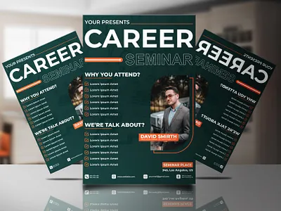 Flyer Design for a Career Seminar banner ads banner desogn branding branding design cover design design facebook post flyer flyer ads flyer design flyer mocup graphic design insta post poster poster ads poster design seminar flyer social media ads social media design vector