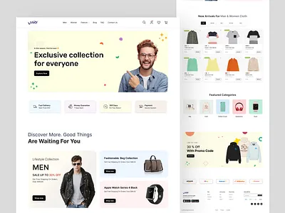 LASGO- E-Commerce Landing page 3d branding design designinspiration designsystem digitaldesign e commerce app ui eco shop landing page ecommerce ecommerce website ecommercedesign ecommerceux graphic design landing page logo motion graphics onlineshoppingexperience ui ux website