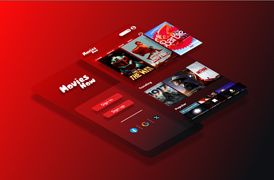 Movies Now/UI design app design movies streaming ui