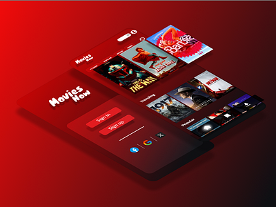 Movies Now/UI design app design movies streaming ui