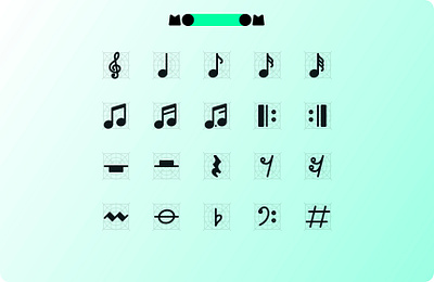 MoooM Day 47 design eighth figma icons mooom music note pause sixteenth ui