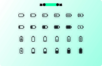 MoooM Day 48 battery charging design figma icons mooom ui