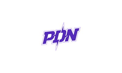 PDN podcast logo branding design esports flat gamer gaming graphic design lettermark logo pdn podcast logo vector