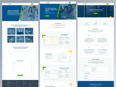 Medical/Healthcare-Live Website database graphic design healtcare website healthcare homepage design hospital landing page medical management medical student medical website minimal student management web design website